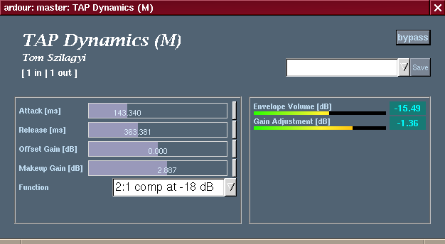 [TAP Dynamics (M) GUI as shown in Ardour]