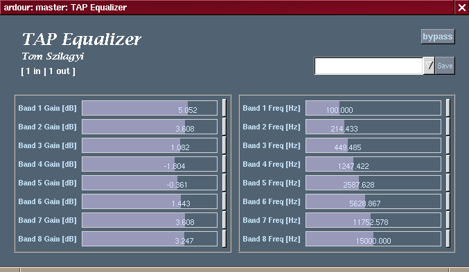 [TAP Equalizer GUI as shown in Ardour]