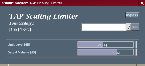 [TAP Scaling Limiter GUI as shown in Ardour]