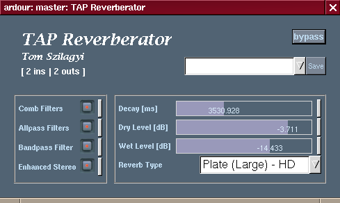 [TAP Reverberator GUI as shown in Ardour]
